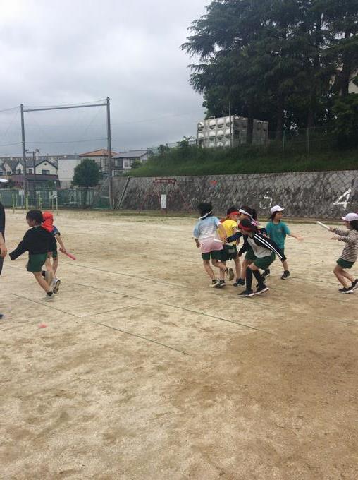 3,4年リレー練習