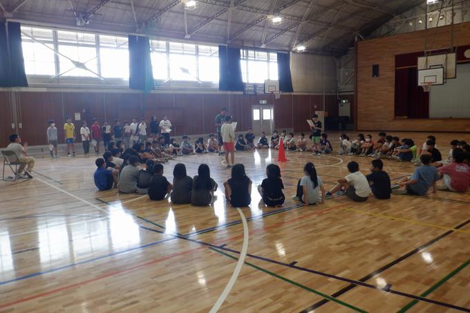 5年生キャンプファイヤー練習