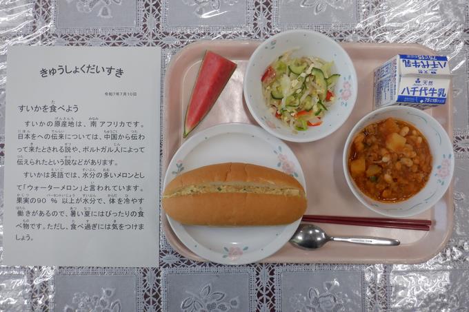 今日の給食