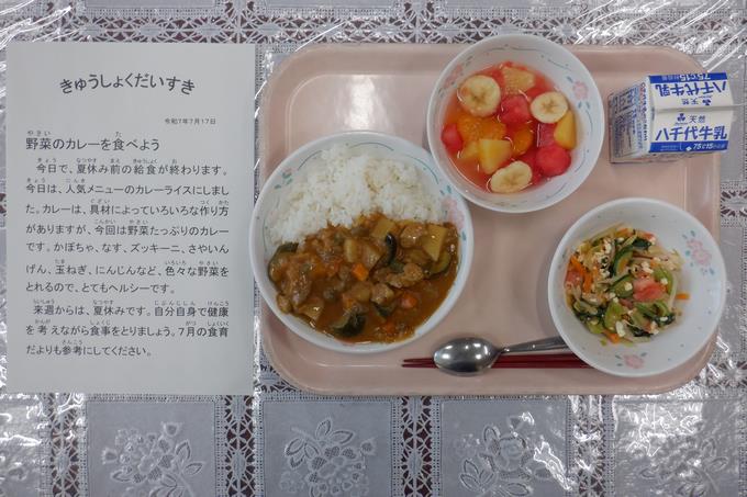 今日の給食