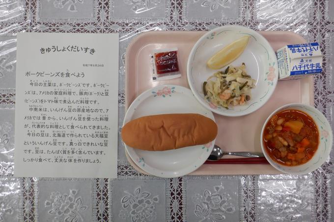 今日の給食