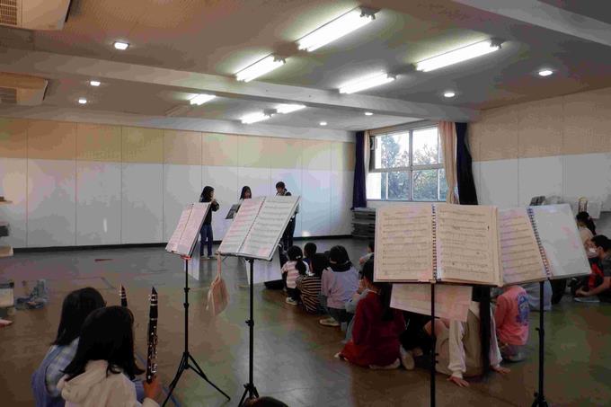 音楽部アンサンブルコンクール練習