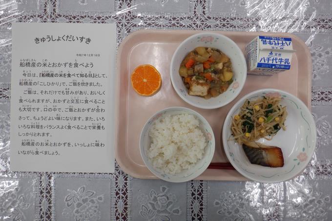 今日の給食