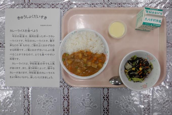 今日の給食