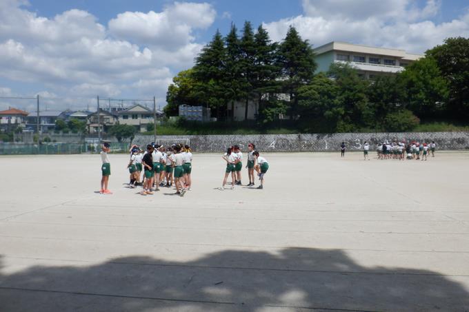 高学年リレー練習