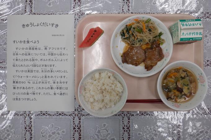 今日の給食