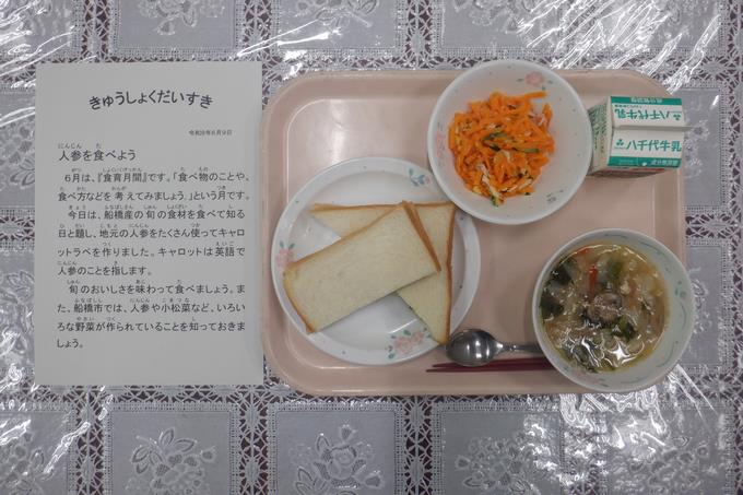 今日の給食