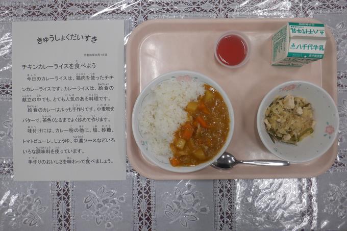 今日の給食
