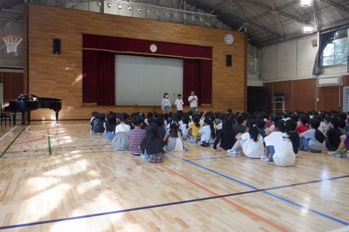 6年生　代表児童の話