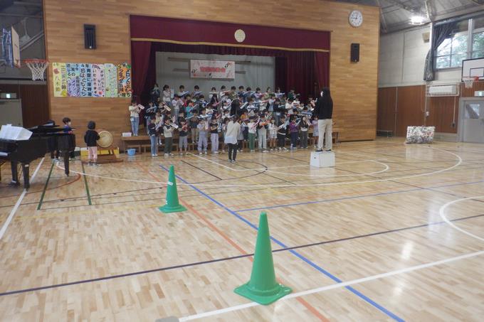 ２年生　音楽発表会練習
