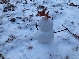 雪だるまを作ったよ