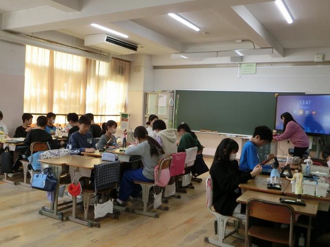 未来の自分 制作の様子