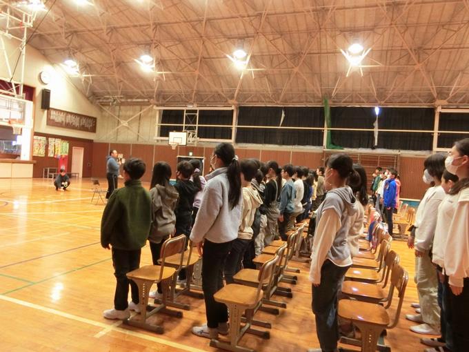5年生 起立の練習