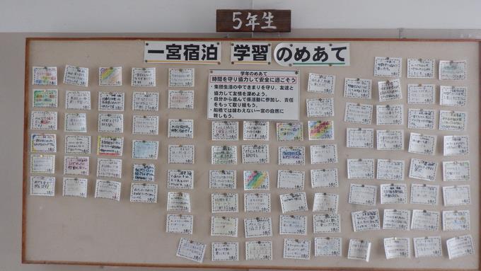 宿泊学習の目標