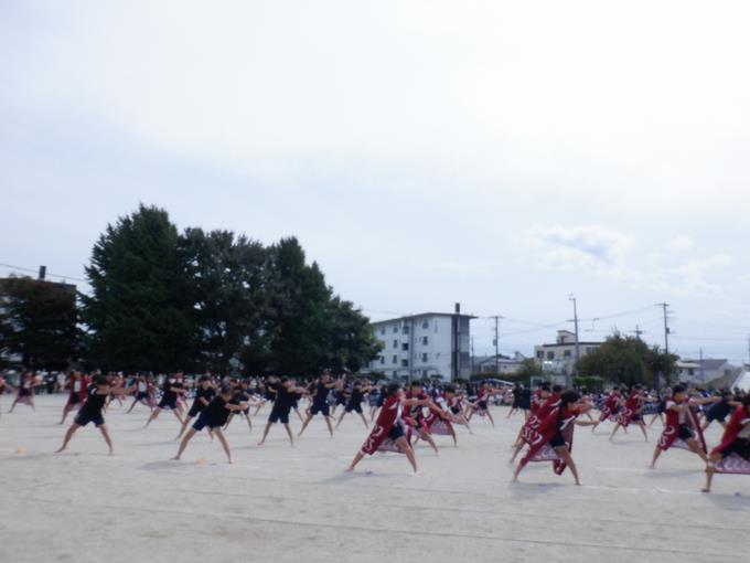 ５．６年生によるソーラン