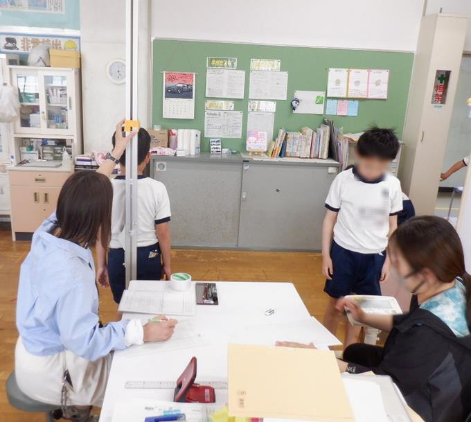 静かに測定しています