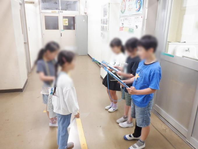 2年生　学校案内のリハーサル