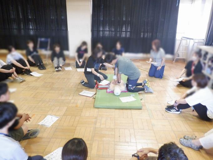 教職員の心肺蘇生法研修