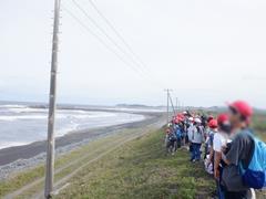 海岸を散歩