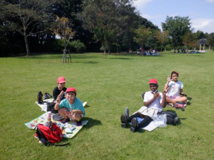 アンデルセン公園でお弁当