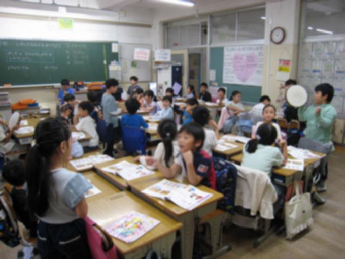１年生　楽器の音の出し方