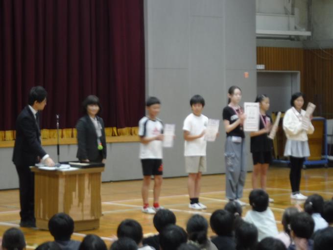 表彰の様子