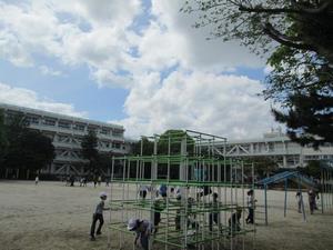 のびのび休みの校庭③