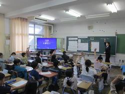 教育実習生の精錬授業(3年)②