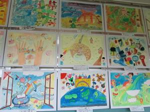 夢アート展の作品・夢見る風景(5年②)