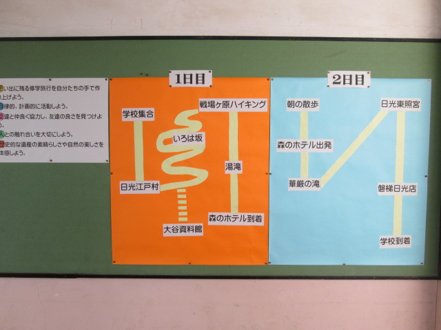 6年生の掲示板
