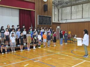 校内音楽会の練習(6年②)