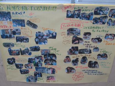 3年の掲示板(校外学習)