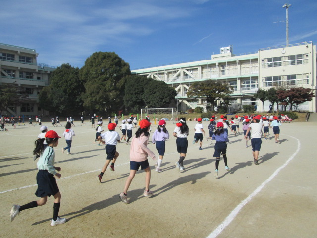 体力づくりマラソン(1,3年生)