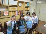 校長室へインタビューに来た1年生①
