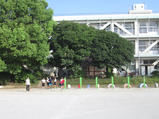 朝練習の様子③