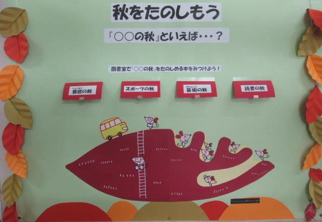 図書室前の掲示