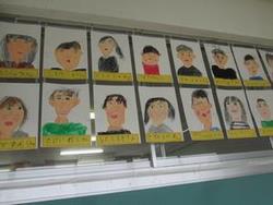 1年生がかいた6年生の似顔絵②