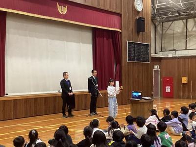 修了証書授与(5年代表)