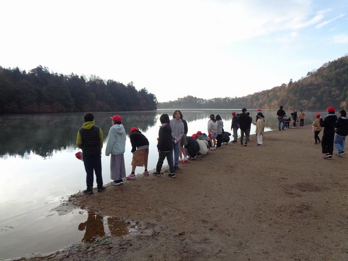 湯の湖 朝の散歩