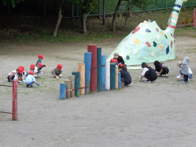 親子合同草取り②