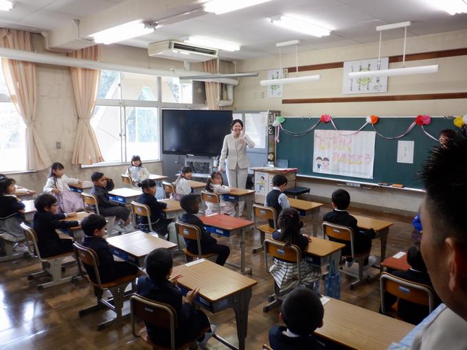 教室での様子＠1年生