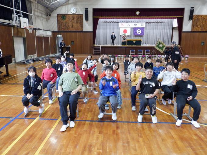 入学式に参加した5年生