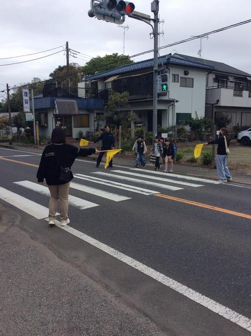 正門前の横断歩道