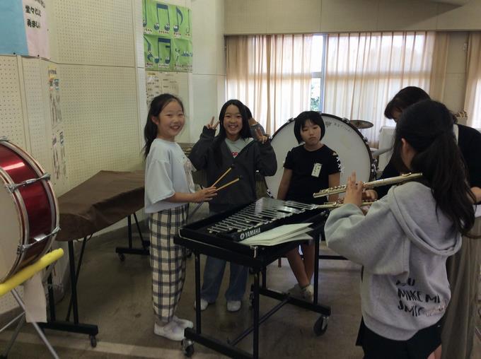 音楽部の練習（器楽）