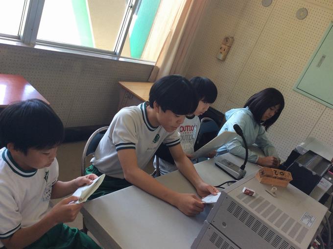 給食委員＆放送委員(今日の担当)