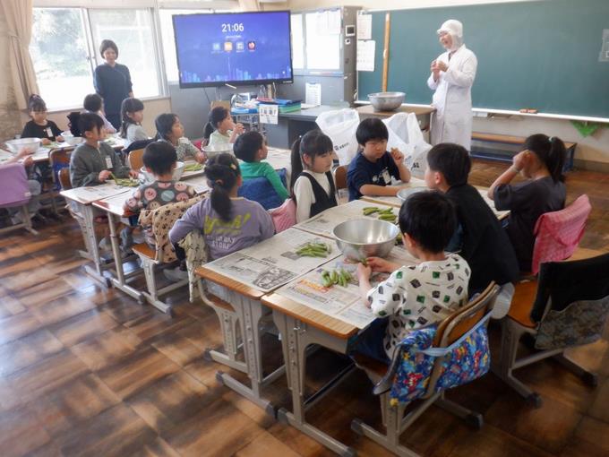 むき方をよく聞いて