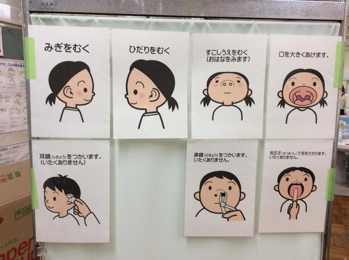 検診の受け方のイラスト