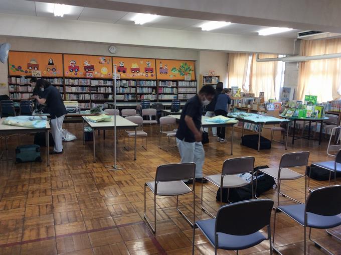 検査会場の設営