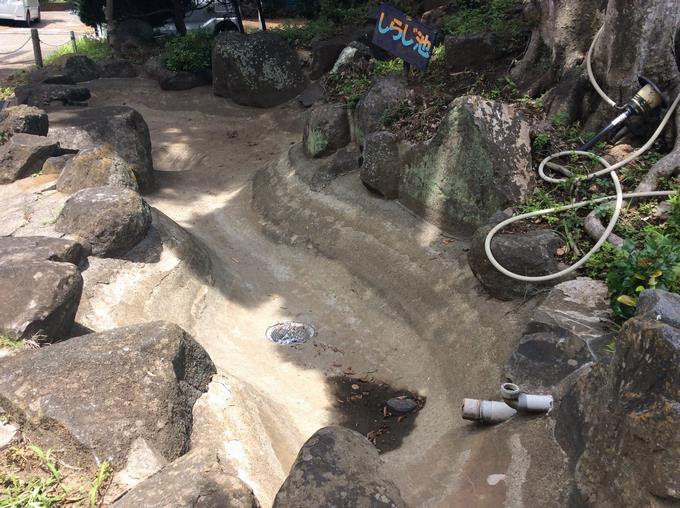 しらじ池の水抜き工事完了