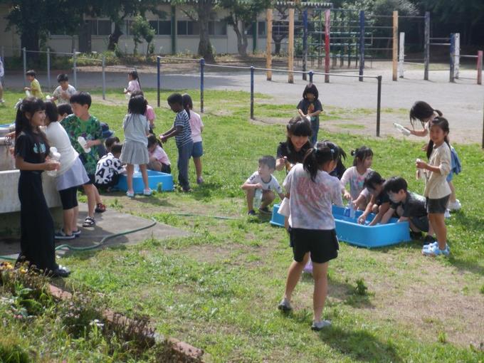 水遊びの様子